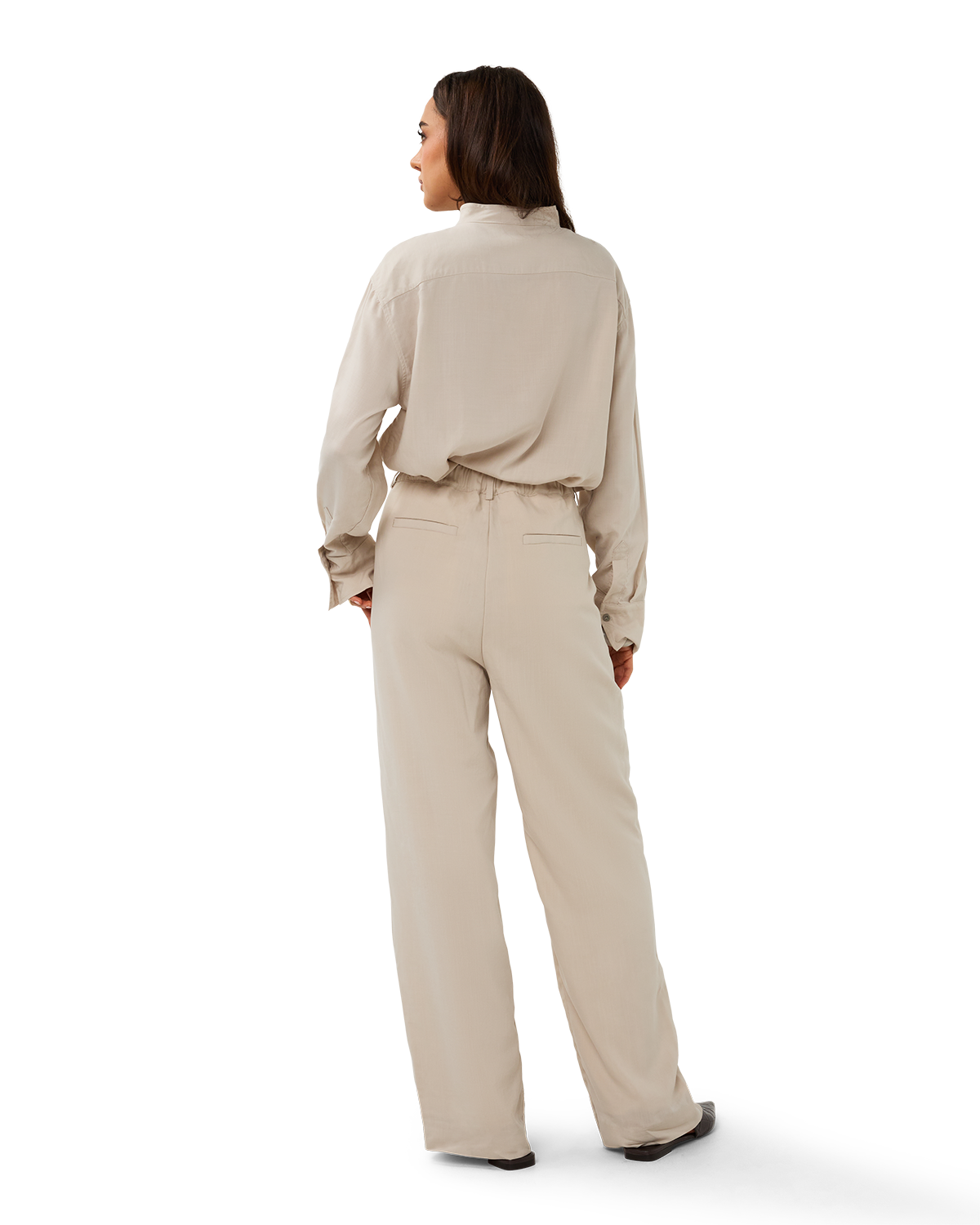 Wide-Leg Trouser Bone