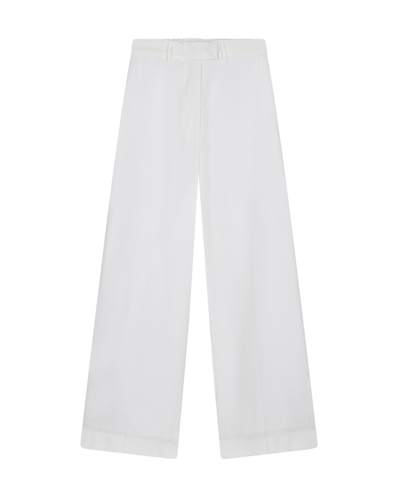 Wide-Leg Trouser Chalk