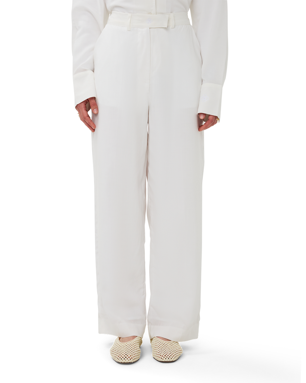 Wide-Leg Trouser Chalk